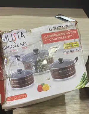 Musta 6-Piece Aluminum Non-Stick Cookware Set