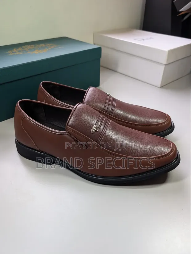 Men's Brown Formal Loafers - Office, Church & Wedding Shoes - 1