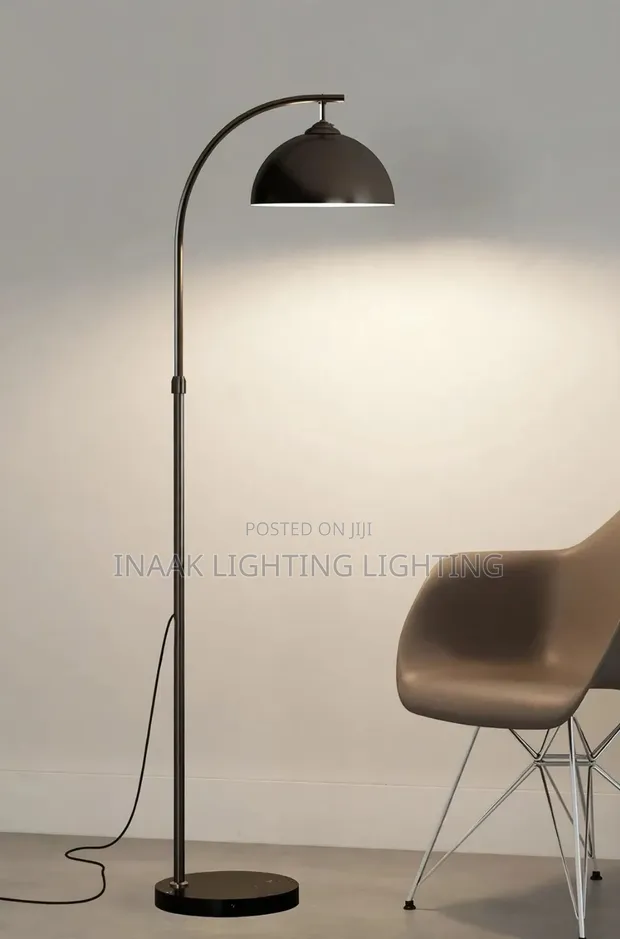 Modern Black Arc Floor Lamp - 1
