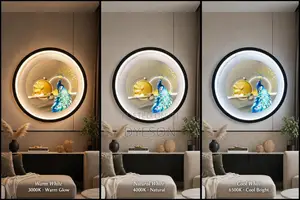 Peacock Luxury Wall Art Light - 3 Color Options