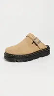 Dr. Martens Zebzag Suede Mules (Tan) - 1