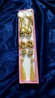 Gold-Plated Stainless Steel Earrings for Women - 1