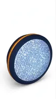 2-in-1 Crystal LED Ceiling Light with Warm Gold Ring - 1