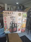 Brand New Sokany Electric Slow Juicer - Red - 3