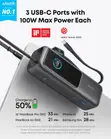 Anker Laptop Power Bank (25000mAh, 165W, Built-in Cables) - 3