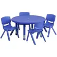 Royal Comfort Children's Plastic Study & Activity Chairs (Set of 4) - 1