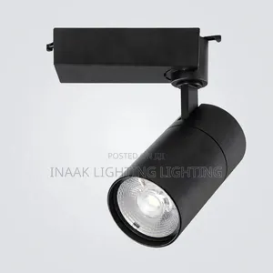 Black LED Track Spotlight - Adjustable