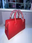 Quality Red Leather Handbag - 3