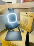 Portable Solar Fan F22S with 40,000mAh Power Bank - 2