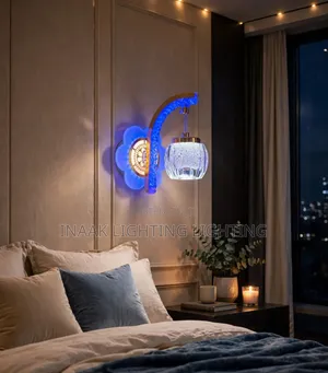 Luxury Crystal Wall Bracket with Blue LED