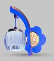 Luxury Crystal Wall Bracket with Blue LED - 2