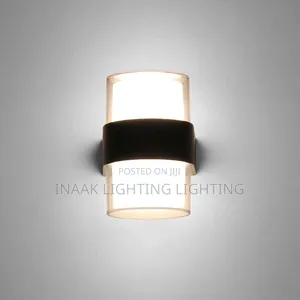 Outdoor Up & Down Cylinder Wall Light - Black
