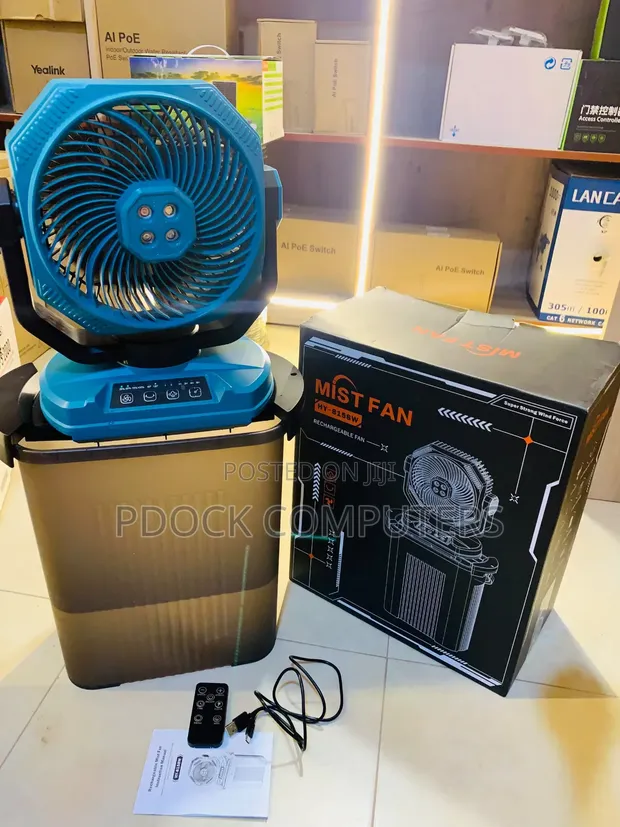 Rechargeable Mist Fan HY-8158W - 1