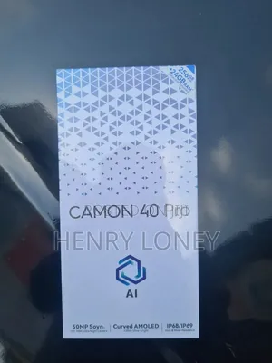 New Tecno Camon 40 Pro 5G 256GB Black