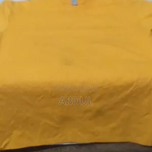 4F Yellow Cotton T-Shirt - Used, Size M