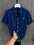 Lacoste Striped Short Sleeve Shirt - 1