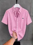 Lacoste Striped Short Sleeve Shirt - 4