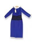 Classic Pencil Dress - Blue, UK 12 - 2