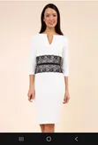 Classic Pencil Dress - Blue, UK 12 - 3