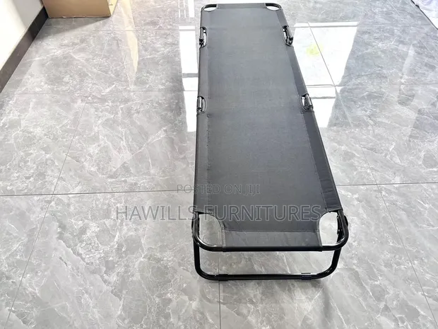 Drake Gray Foldable Camping Cot - 1