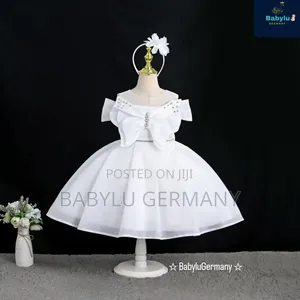 White Luxury Ballgown Dress with Headband