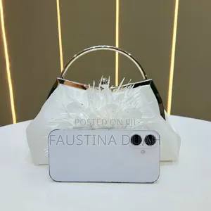 White Clutch Purse for Brides & Outings