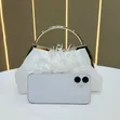 White Clutch Purse for Brides & Outings - 1
