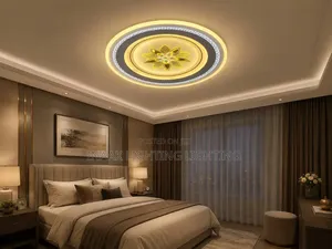 Luxury Flower Flush Ceiling Light - Round Gold