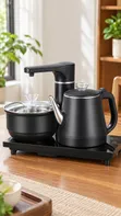 Automatic Water-Filling Electric Tea Kettle Set with Tea Pot - 1