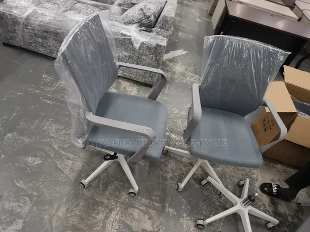 Royal Comfort Gray Swivel Office Chair 1079B - 1