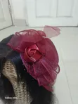 Elegant Red Fascinator - 5