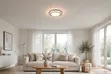 Modern Double Round LED Ceiling Light - Silver - 1