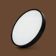 Modern Round Black Frame LED Flush Ceiling Light - 2