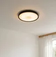 Modern Round Black Frame LED Flush Ceiling Light - 4