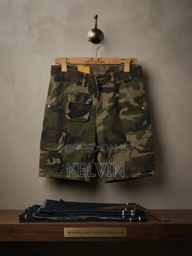 Kev's Clothing: Camo Short Jeans - 1