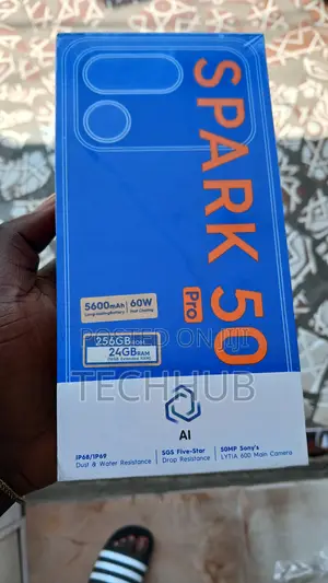 New Tecno Spark 50 Pro 256GB Black