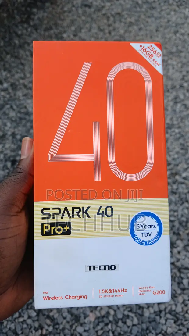 New Tecno Spark 40 Pro+ 256GB Orange - 1