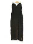 New Look Black Sleeveless Lace Midi Dress - UK 14 - 3