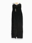 New Look Black Sleeveless Lace Midi Dress - UK 14 - 4
