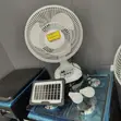 Super Efficient Rechargeable Fan with Solar Panels & LED Light - 1