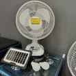 Super Efficient Rechargeable Fan with Solar Panels & LED Light - 2
