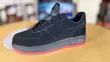 Nike Air Force 1 Black & Red Sneakers - 2
