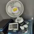 Long-Lasting Rechargeable Fan with Solar Panels and LED Light - 2