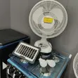 Classy High Grade Morgan Rechargeable Fan with Solar Panel & LED Light - 2