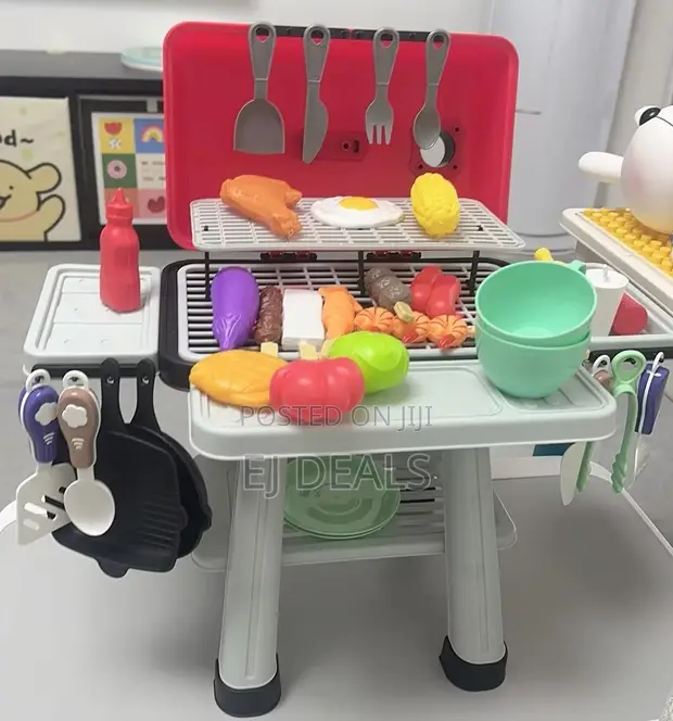 Kids Play Kitchen Toy with Sound and Light - 1
