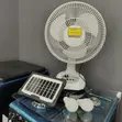 Morgan Rechargeable Solar Fan with USB Port & Bulb - 2