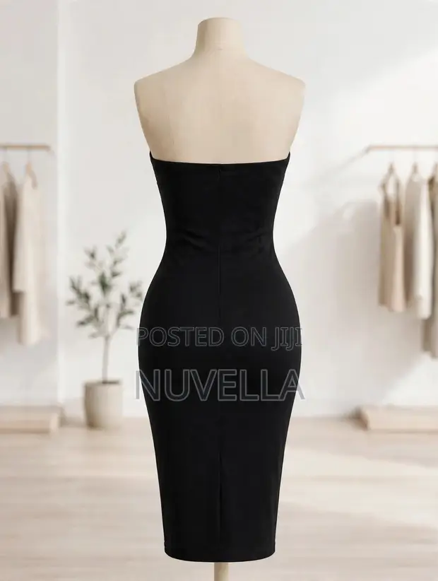 Illusion Bodycon Dress - 1