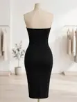 Illusion Bodycon Dress - 1