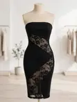 Illusion Bodycon Dress - 2