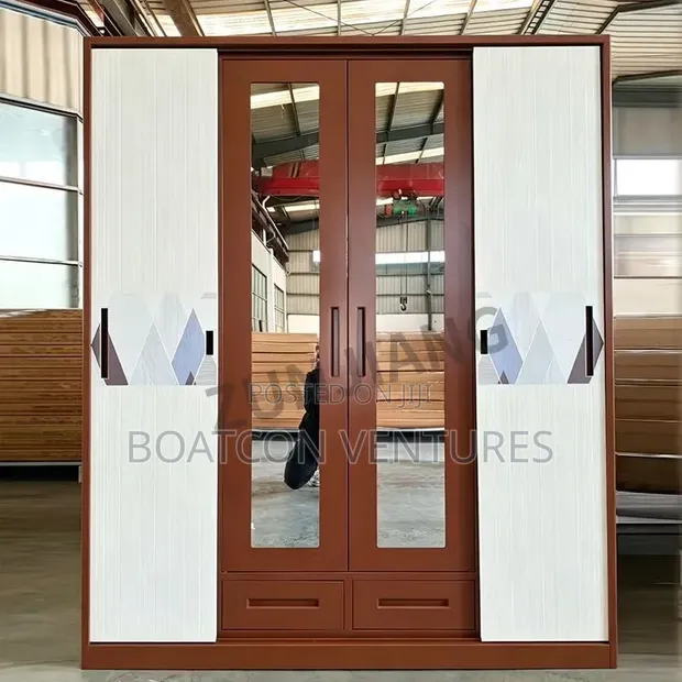 Fireproof Metal Steel Wardrobe Cabinet - 4 Doors - 1